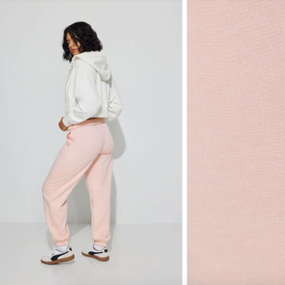 Balletcore Sweats, Easy Jogger Pant - Chalk Pink  size X-SMALL (fits like S)